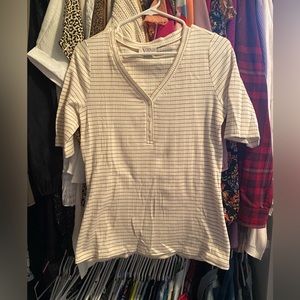 NWOT Striped tee Size L